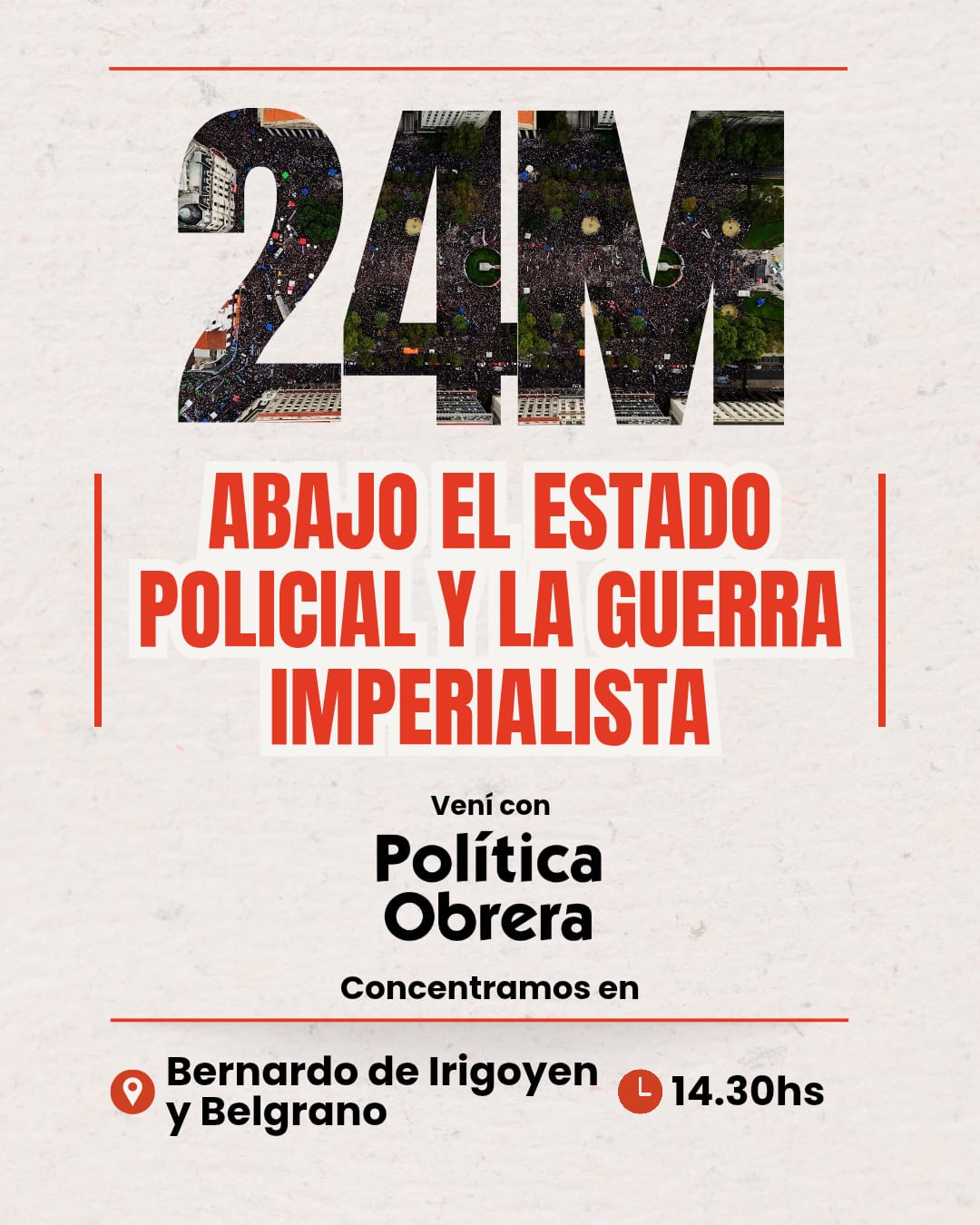 24 de Marzo: Derrotemos al Videla con peluca y la guerra imperialista!