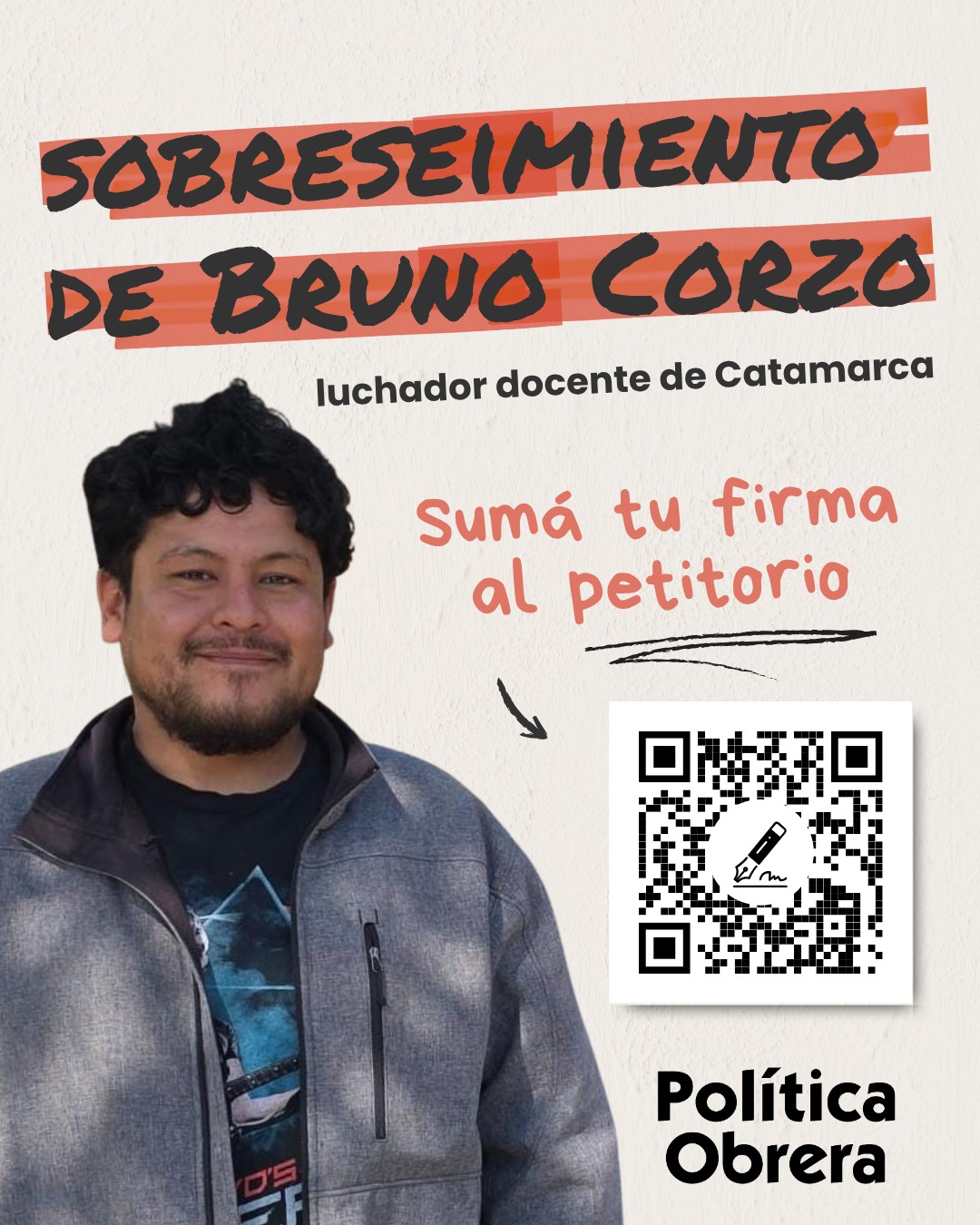 Sobreseimiento y archivo de la causa del profe Bruno Corzo: SUMA TU FIRMA!